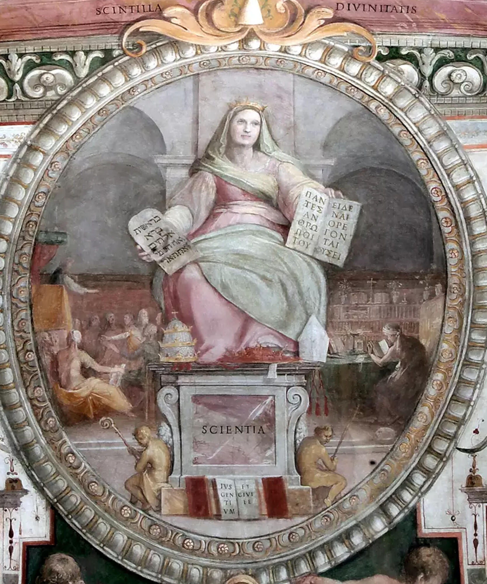 Image of Scientia in Palazzo Zuccharo